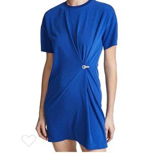 Rag & Bone Mitchell Side Hook Shirt Dress | Blue | Size XXS